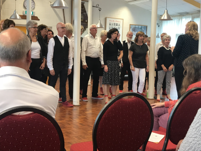 Koffieconcert foto van koor